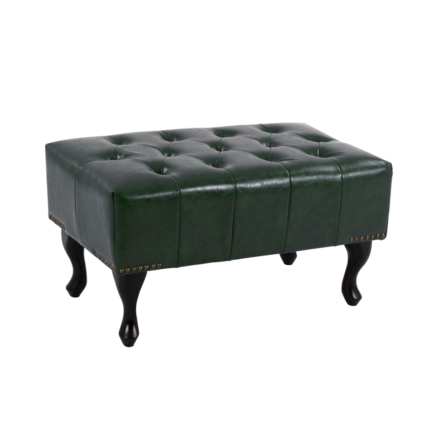 HM226.08 ΤΑΜΠΟΥΡΕ ΥΠΟΠΟΔΙΟ T.CHESTERFIELD EMMA HM226.08 PU ΚΥΠΑΡΙΣΣΙ-ΜΑΥΡΑ ΠΟΔΙΑ 80x45x39Yεκ. - Image 1