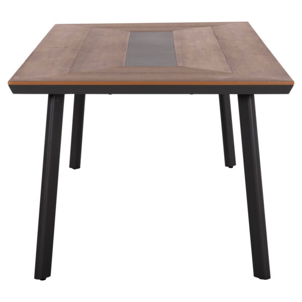 ΤΡΑΠΕΖΙ ΑΛΟΥΜΙΝΙΟΥ TABER ΜΕ POLYWOOD 200X100 ΓΚΡΙ HM5131.12 - Image 4
