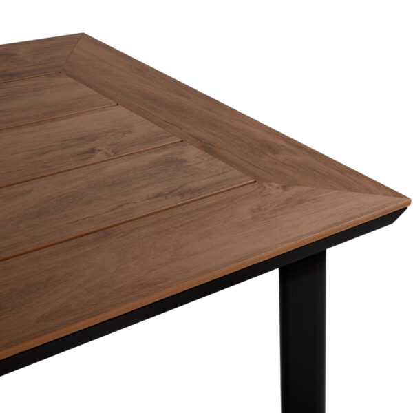 ΤΡΑΠΕΖΙ ΑΛΟΥΜΙΝΙΟΥ TABER ΜΕ POLYWOOD HM5132.12 ΓΚΡΙ 160x92x72 - Image 4