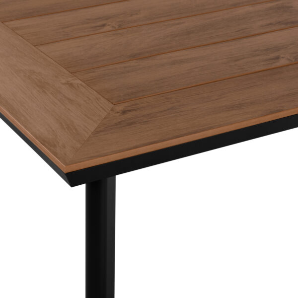 ΤΡΑΠΕΖΙ ΑΛΟΥΜΙΝΙΟΥ TABER ΜΕ POLYWOOD HM5132.12 ΓΚΡΙ 160x92x72 - Image 5