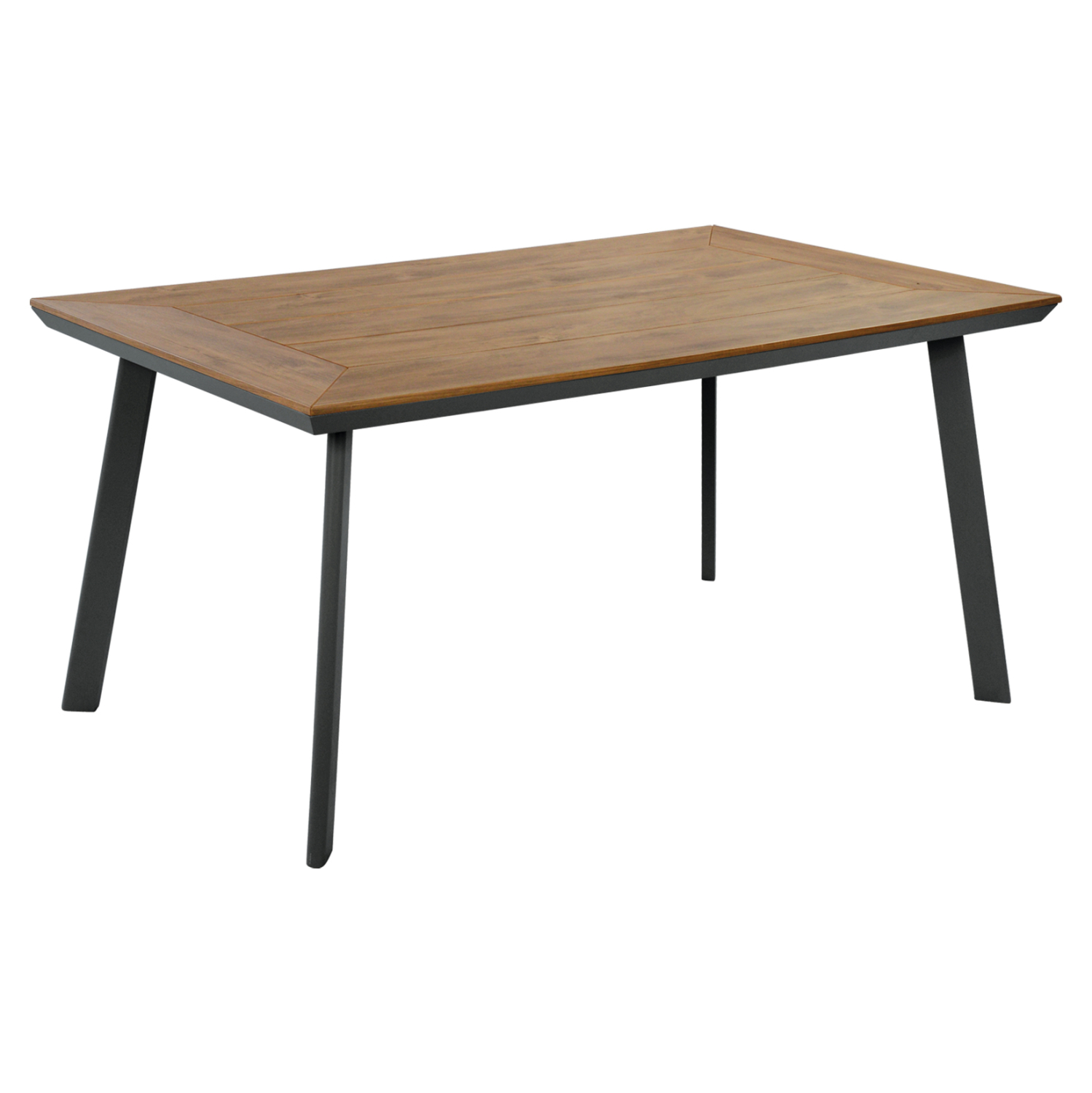 HM5132.12 ΤΡΑΠΕΖΙ ΑΛΟΥΜΙΝΙΟΥ TABER ΜΕ POLYWOOD HM5132.12 ΓΚΡΙ 160x92x72 - Image 1