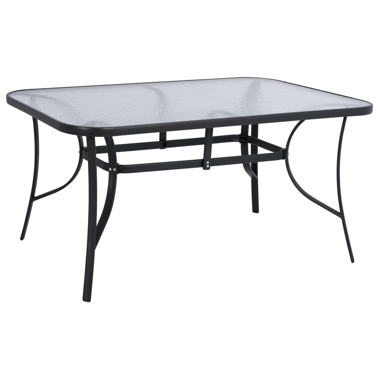 HM5145.01 ΤΡΑΠΕΖΙ BRUNO 150X90Χ72Υεκ. ΓΚΡΙ ΜΕΤΑΛΛΙΚΟ ΜΕ ΓΥΑΛΙΝΗ ΕΠΙΦΑΝΕΙΑ HM5145.01 - Image 1