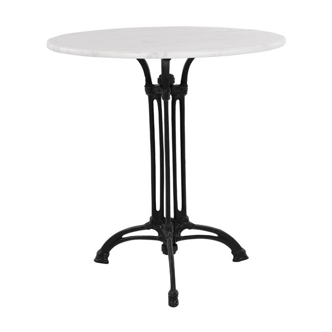 HM5609 ΤΡΑΠΕΖΙ BRIELLE ΜΕ 3ΝΥΧΗ ΒΑΣΗ ΑΠΟ ΜΑΝΤΕΜΙ HM5609 ΜΕ ΜΑΡΜΑΡΟ Φ60 - Image 1