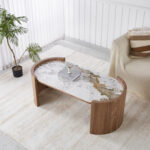 ΤΡΑΠΕΖΙ  ΣΑΛΟΝΙΟΥ MARBLEX HM18445 ΚΕΡΑΜΙΚΟ TOP PANDORA--MDF ΠΟΔΙΑ 120x60x43Υεκ - Image 2