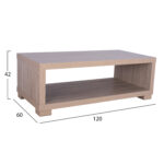 ΤΡΑΠΕΖΙ ΣΑΛΟΝΙΟΥ SALEM HM2217.02 SONAMA OAK 120Χ60Χ42Y εκ. - Image 2