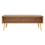 ΤΡΑΠΕΖΙ ΣΑΛΟΝΙΟΥ ΜΕΛΑΜΙΝΗΣ COLM RATTAN HM9224.11 ΣΕ ΦΥΣΙΚΟ ΧΡΩΜΑ 110x59x39,5Yεκ. - Image 5