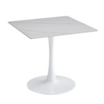 ΤΡΑΠΕΖΙ ΤΡΑΠΕΖΑΡΙΑΣ TETRAN HM18315.01 ΒΑΣΗ ΛΕΥΚΗ--SINTERED STONE SNOW WHITE 80x80x73Υεκ