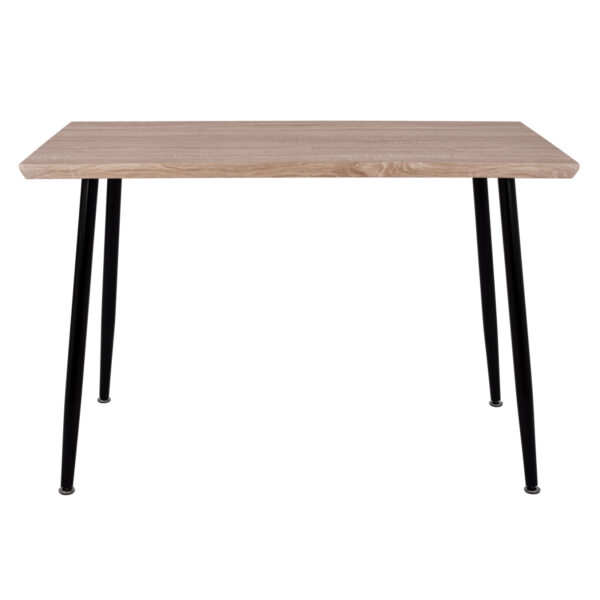 ΤΡΑΠΕΖΙ ΤΡΑΠΕΖΑΡΙΑΣ PALOMA HM8334.01, 120X70Χ76,5 SONΟMA, ΜΑΥΡΑ ΠΟΔΙΑ - Image 3