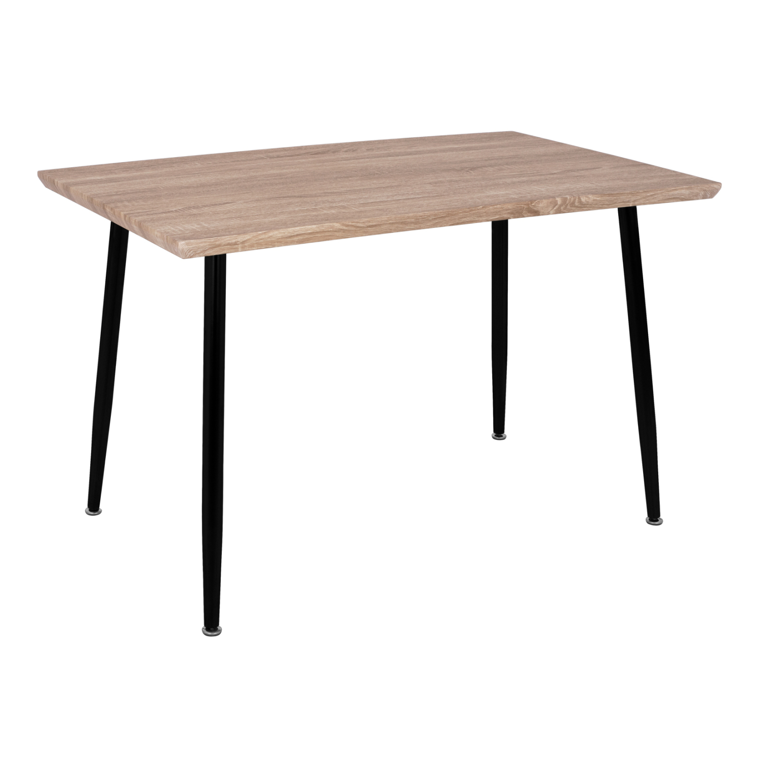 HM8334.01 ΤΡΑΠΕΖΙ ΤΡΑΠΕΖΑΡΙΑΣ PALOMA HM8334.01, 120X70Χ76,5 SONΟMA, ΜΑΥΡΑ ΠΟΔΙΑ - Image 1