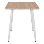 ΤΡΑΠΕΖΙ ΤΡΑΠΕΖΑΡΙΑΣ PALOMA HM8335.02, 70Χ70X76,5, SONOMA, ΛΕΥΚΑ ΠΟΔΙΑ - Image 3