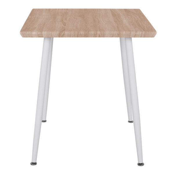 ΤΡΑΠΕΖΙ ΤΡΑΠΕΖΑΡΙΑΣ PALOMA HM8335.02, 70Χ70X76,5, SONOMA, ΛΕΥΚΑ ΠΟΔΙΑ - Image 3
