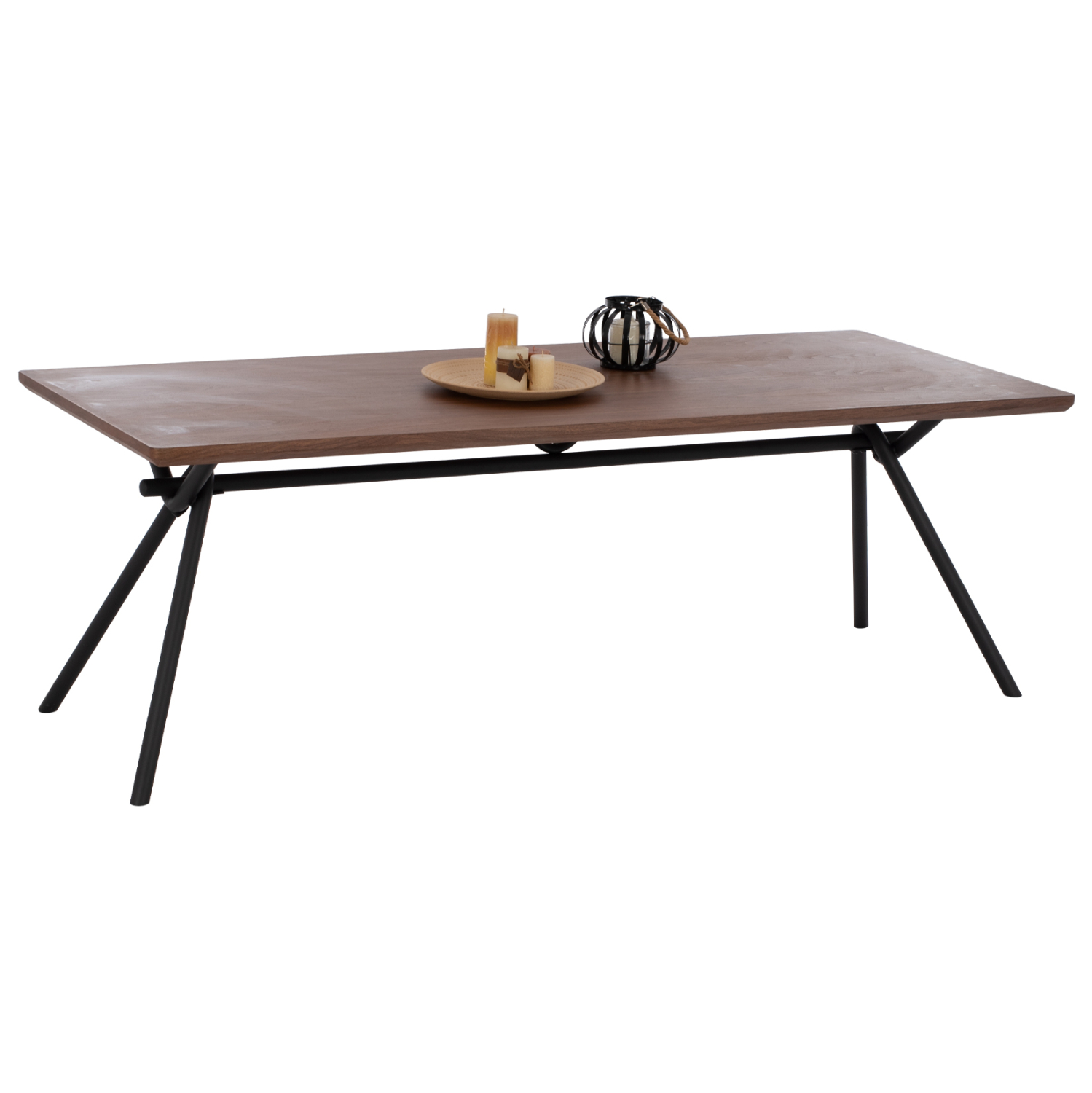 HM9303.02 ΤΡΑΠΕΖΙ ΤΡΑΠΕΖΑΡΙΑΣ MANDY HM9303.02 ΚΑΠΛΑΜΑΣ ΚΑΡΥΔΙΑΣ ΡΟΥΣΤΙΚ ΣΤΥΛ 220x90x75Υ εκ. - Image 1
