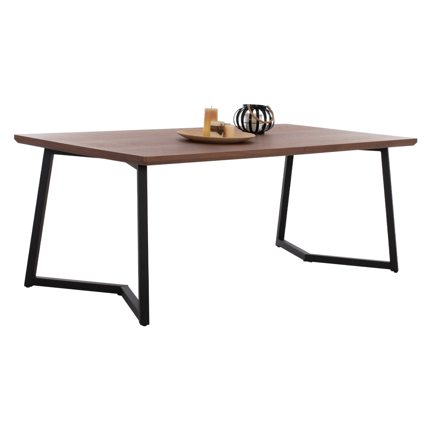 HM9304.02 ΤΡΑΠΕΖΙ ΤΡΑΠΕΖΑΡΙΑΣ JAY HM9304.02 ΚΑΠΛΑΜΑΣ ΚΑΡΥΔΙΑΣ ΡΟΥΣΤΙΚ ΣΤΥΛ 200x100x75 εκ. - Image 1