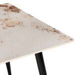 ΤΡΑΠΕΖΙ ΤΡΑΠΕΖΑΡΙΑΣ SINTERED STONE TOM HM8588.03 BROWN-WHITE MARBLE 160x90x76Y εκ. - Image 4