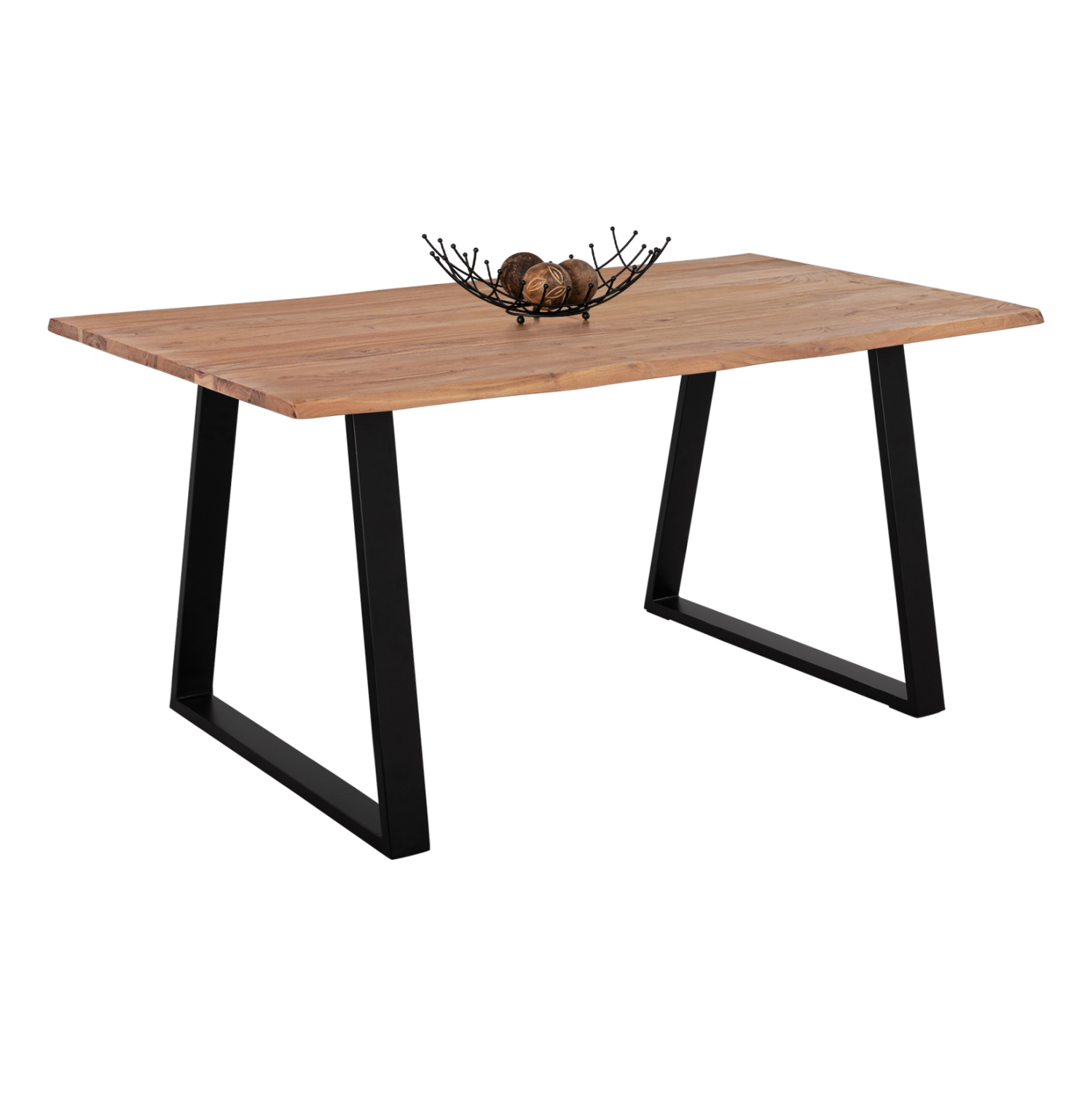 HM8500.11 ΤΡΑΠΕΖΙ ΤΡΑΠΕΖΑΡΙΑΣ SOFIA SLIM HM8500.11 ΜΑΣΙΦ ΞΥΛΟ ΑΚΑΚΙΑΣ 160x90x76Υ εκ. - Image 1
