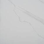 ΤΡΑΠΕΖΙ ΤΡΑΠΕΖΑΡΙΑΣ ΣΤΡΟΓΓΥΛΟ SYNTEC HM9309.02 SINTERED STONE ΛΕΥΚΟ ΜΕΤΑΛ.ΠΟΔΙΑ Φ115x75Y εκ. - Image 6