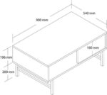 Τραπέζι σαλονιού Blanco 4210, 90x54x39,6 εκ., All4home - Image 5