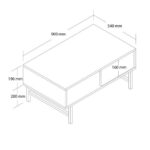 Τραπέζι σαλονιού Blanco 4212, 90x54x39,6 εκ., All4home - Image 5