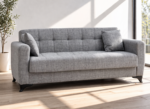 Τριθέσιος Καναπές-κρεβάτι MODESTOLE 3, Γκρι 215x85x80εκ., All4home