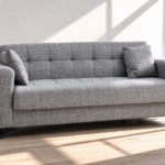 Τριθέσιος Καναπές-κρεβάτι MODESTOLE 3, Γκρι 215x85x80εκ., All4home