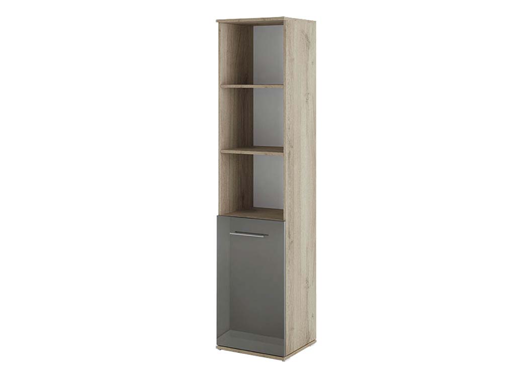 Βιβλιοθήκη με πόρτα 80x36x175.5 Βιβλιοθήκη με πόρτα 40x36x175.5, Modul 62, Genomax - Image 1