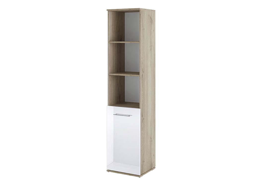 Βιβλιοθήκη με πόρτα 80x36x175.5 Βιβλιοθήκη με πόρτα 40x36x175.5, Modul 83, Genomax - Image 1