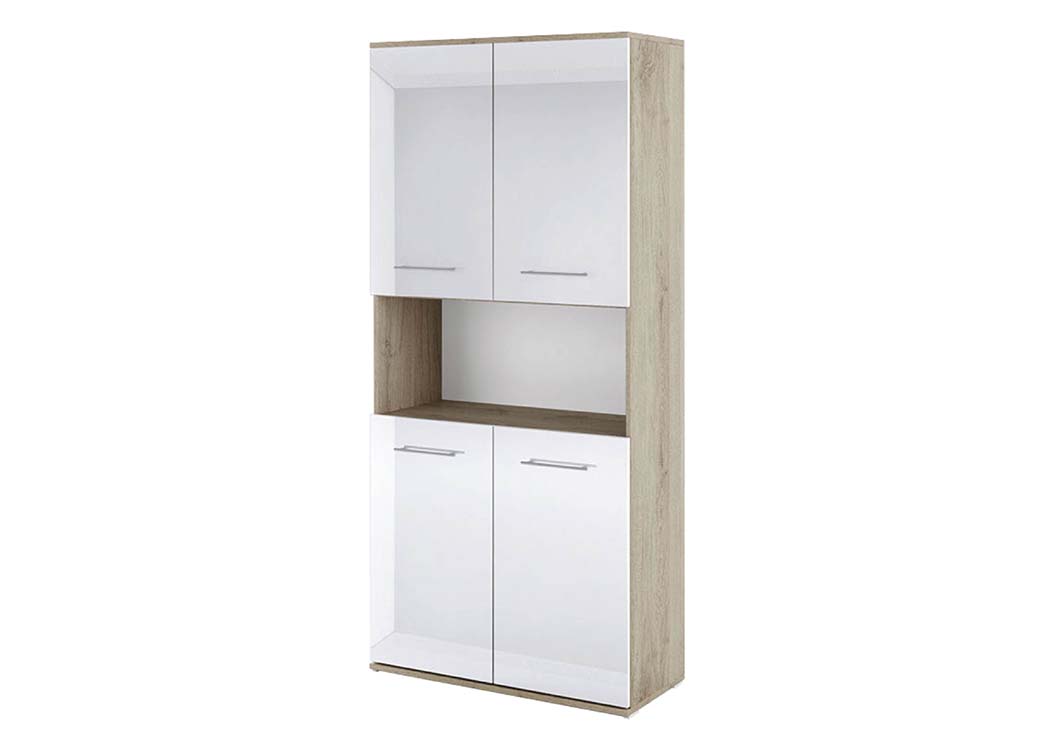 Βιβλιοθήκη με πόρτες 80x36x175.5 Βιβλιοθήκη με πόρτες 80x36x175.5, Modul 86, Genomax - Image 1