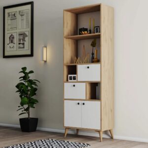 Βιβλιοθήκη 1952 Ninova , 69 x 35 x 195 εκ., All4home