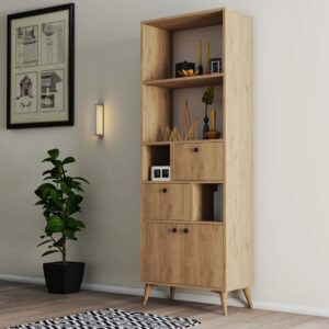 Βιβλιοθήκη 1956 Ninova , 69 x 35 x 195 εκ., All4home