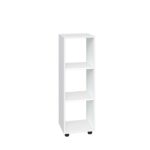 Βιβλιοθήκη ανοιχτή 35x33x106, Kubo 3 Λευκό, Genomax