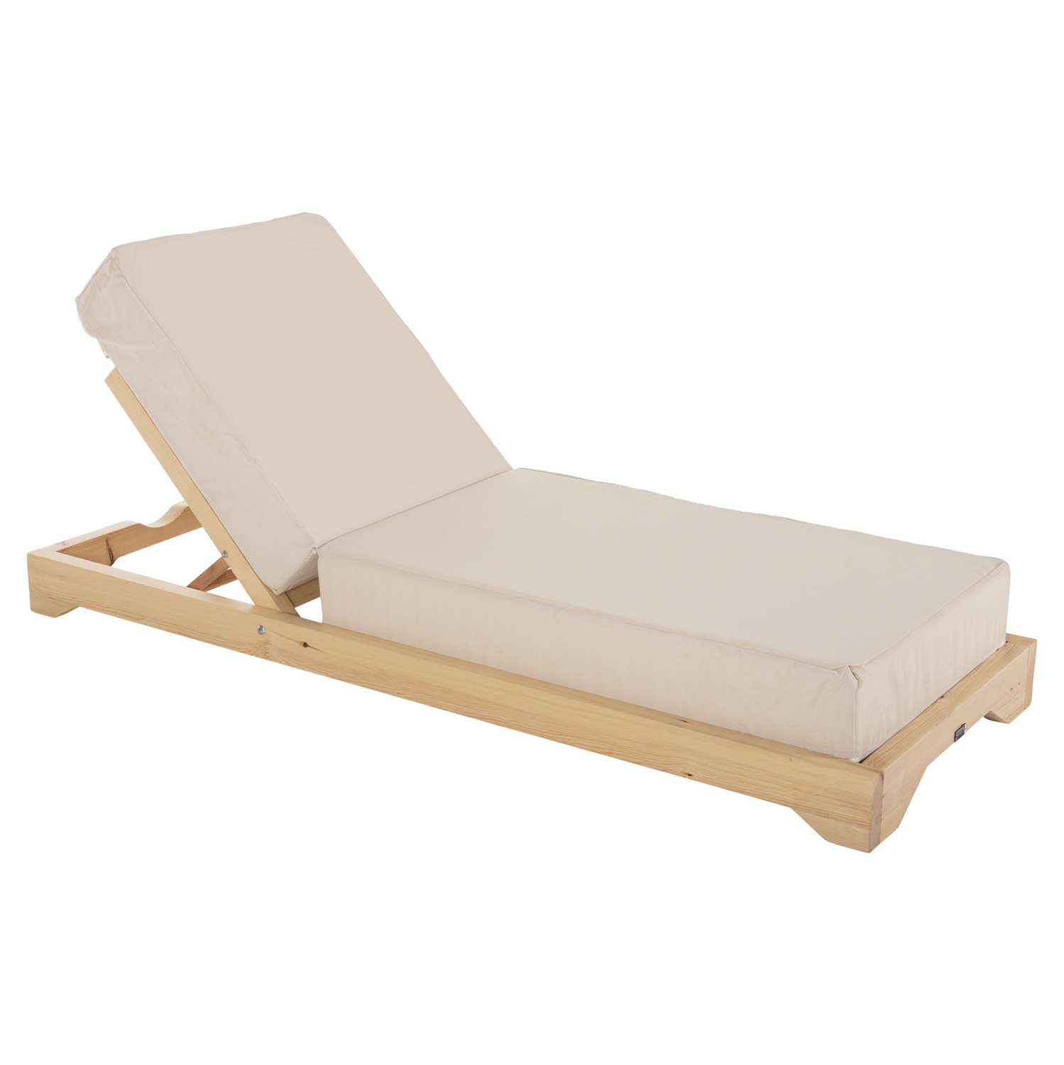 HM10623.02 ΞΑΠΛΩΣΤΡΑ IKARIA ΜΕ ΠΟΔΙ HM10623.02 ΠΕΥΚΟ ΣΕ ΦΥΣΙΚΟ-ΜΠΕΖ TEXTILEΝΕ-ΜΑΞΙΛΑΡΙ 20εκ. - Image 1
