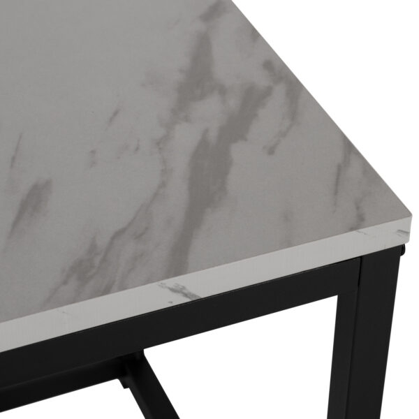 ΖΙΓΚΟΝ GRELAY 2 ΤΕΜ MDF ΟΨΗ ΜΑΡΜΑΡΟΥ & ΜΕΤΑΛΛΟ HM8762.12 45Χ45Χ50εκ. & 37Χ37Χ43 εκ. - Image 6