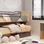 Παιδικό Κρεβάτι Κουκέτα Bee intra 9322, για Στρώμα 90x200 εκ. All4home