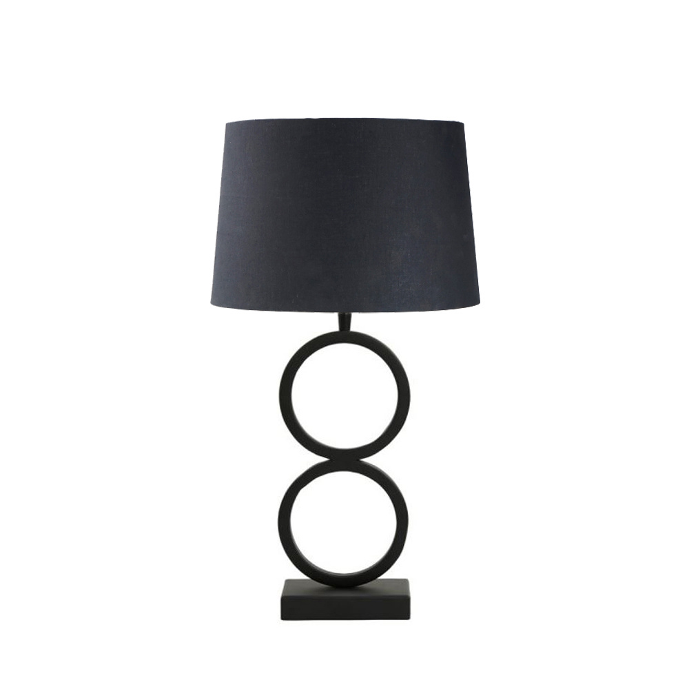 026661-xmOf6-first-_1 ROND DOUBLE ΦΩΤΙΣΤΙΚΟ ΕΠΙΤΡΑΠΕΖΙΟ 53cm ΣΙΔΕΡΟ ΜΑΥΡΟ ΜΑΥΡΟ 026661 - Image 1