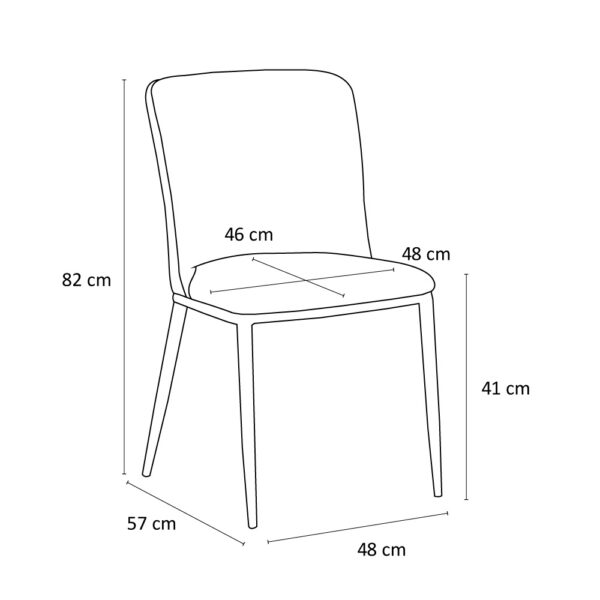 COUTURE ΚΑΡΕΚΛΑ CAMEL ΜΑΥΡΟ 48x57x82cm 03-1090 - Image 5