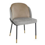 ASTON ΚΑΡΕΚΛΑ ΓΚΡΙ ΑΝΟΙΧΤΟ ΜΑΥΡΟ 55x55x78cm 03-1125