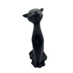 MAGGIE ΔΙΑΚΟΣΜΗΤΙΚΟ ΓΑΤΑ 18x19x50cm POLYRESIN ΜΑΥΡΟ 031110