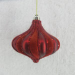 RUBY ΧΡΙΣΤΟΥΓΕΝΝΙΑΤΙΚΗ ΜΠΑΛΑ 10x10x11cm ΒΕΛΟΥΔΟ ΚΟΚΚΙΝΟ ΠΟΡΤΟΚΑΛΙ ΠΛΑΣΤΙΚΟ 035285
