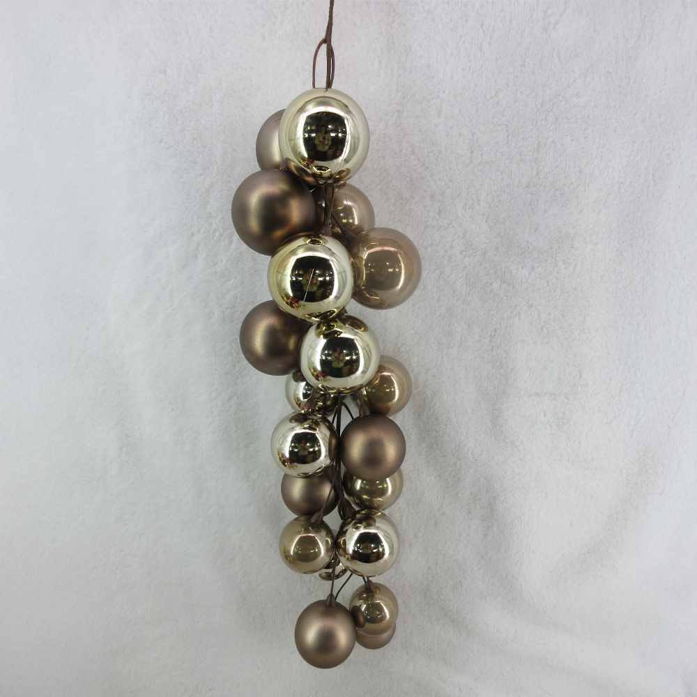 035301-mJx2s-first-_1 NOEL DROPS ΧΡΙΣΤΟΥΓΕΝΝΙΑΤΙΚΗ ΜΠΑΛΑ 66cm ΠΛΑΣΤΙΚΟ BRONZE ΧΡΥΣΟ 035301 - Image 1