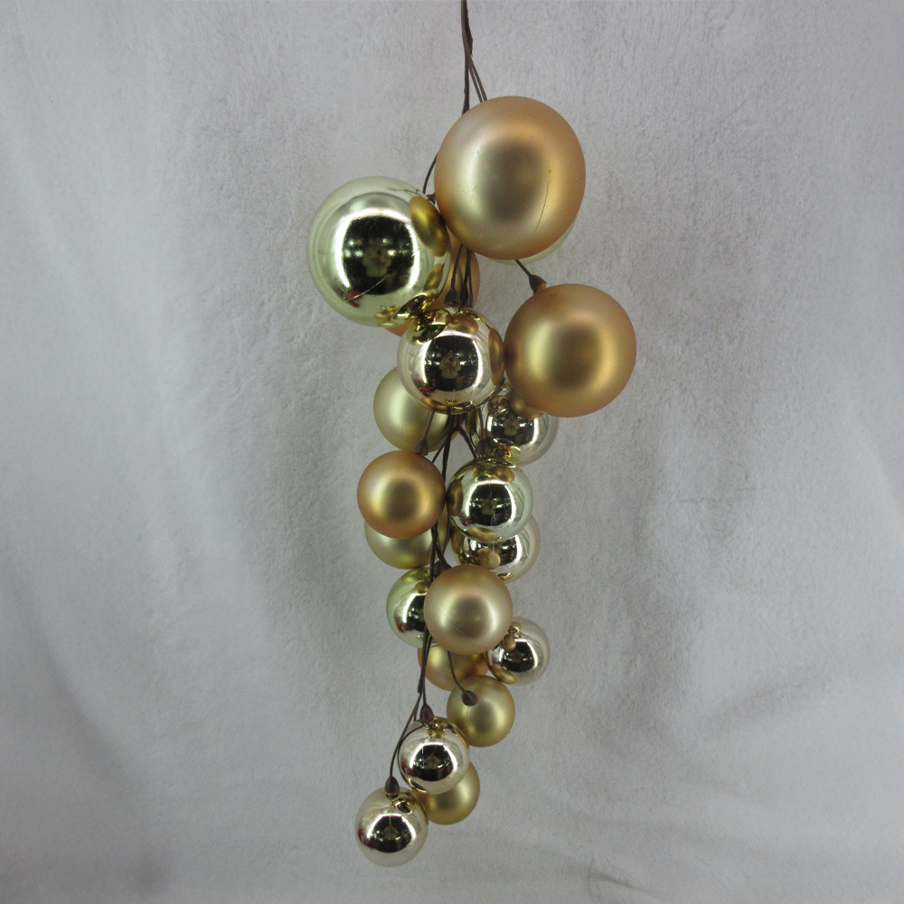 035302-kbF4N-first-_1 NOEL DROPS ΧΡΙΣΤΟΥΓΕΝΝΙΑΤΙΚΗ ΜΠΑΛΑ 66cm ΠΛΑΣΤΙΚΟ ΧΡΥΣΟ 035302 - Image 1