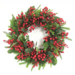 NIVAL ΧΡΙΣΤΟΥΓΕΝΝΙΑΤΙΚΟ ΣΤΕΦΑΝΙ ΜΕ ΓΚΙ 71x71cm POLYFOAM ΠΡΑΣΙΝΟ ΚΟΚΚΙΝΟ PVC 035470