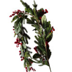MISTEL ΓΙΡΛΑΝΤΑ ΜΕ ΓΚΙ 150cm POLYFOAM ΠΡΑΣΙΝΟ ΚΟΚΚΙΝΟ PVC 035471 - Image 3