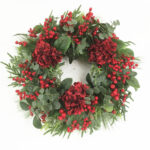 NIVAL ΧΡΙΣΤΟΥΓΕΝΝΙΑΤΙΚΟ ΣΤΕΦΑΝΙ ΜΕ ΓΚΙ 66x66cm POLYFOAM ΠΡΑΣΙΝΟ ΚΟΚΚΙΝΟ PVC 035473