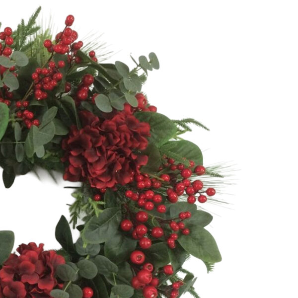 NIVAL ΧΡΙΣΤΟΥΓΕΝΝΙΑΤΙΚΟ ΣΤΕΦΑΝΙ ΜΕ ΓΚΙ 66x66cm POLYFOAM ΠΡΑΣΙΝΟ ΚΟΚΚΙΝΟ PVC 035473 - Image 2