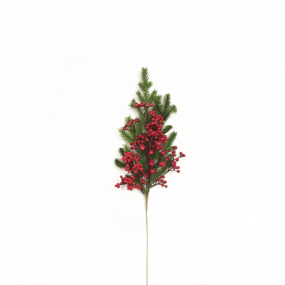 035478-CeQcX-first-_1 MAGIC ΧΡΙΣΤΟΥΓΕΝΝΙΑΤΙΚΟ ΚΛΑΔΙ ΜΕ ΓΚΙ 81cm POLYFOAM ΠΡΑΣΙΝΟ ΚΟΚΚΙΝΟ PVC 035478 - Image 1