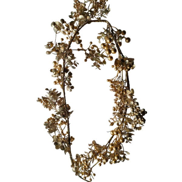 BRILLO ΓΙΡΛΑΝΤΑ ΜΕ ΓΚΙ 150cm POLYFOAM ΧΡΥΣΟ ΣΙΔΕΡΟ 035480 - Image 3