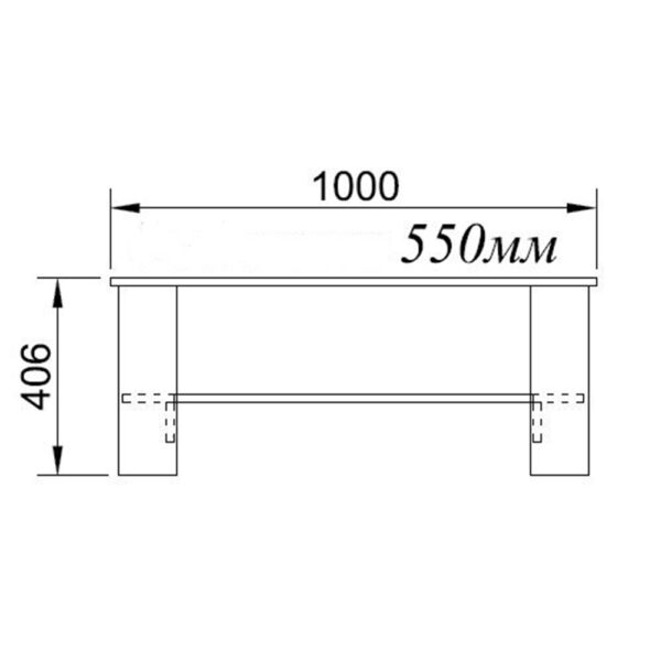 ALPINO COFFEE TABLE SONOMA 100x55x41cm 04-0472 - Image 2