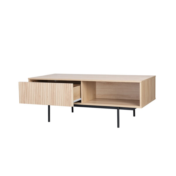RIGOTE COFFEE TABLE 1ΣΥΡΤΑΡΙ SONOMA ΜΑΥΡΟ 120x59x45cm 04-0634 - Image 4