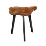 FLOW SIDE TABLE ΦΥΣΙΚΟ ΜΑΥΡΟ 60x56x51cm 04-1029 - Image 3