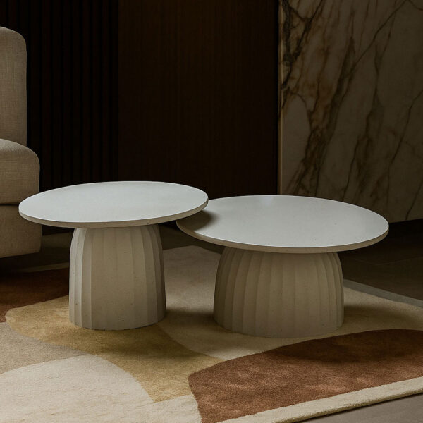 TOLEDO COFFEE TABLE ΛΕΥΚΟ ΜΕ PATTERN 60x60x40cm 04-1200 - Image 3